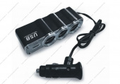 Разветвитель AVS - CS-314 U + USB - 12/24V  3 в 1